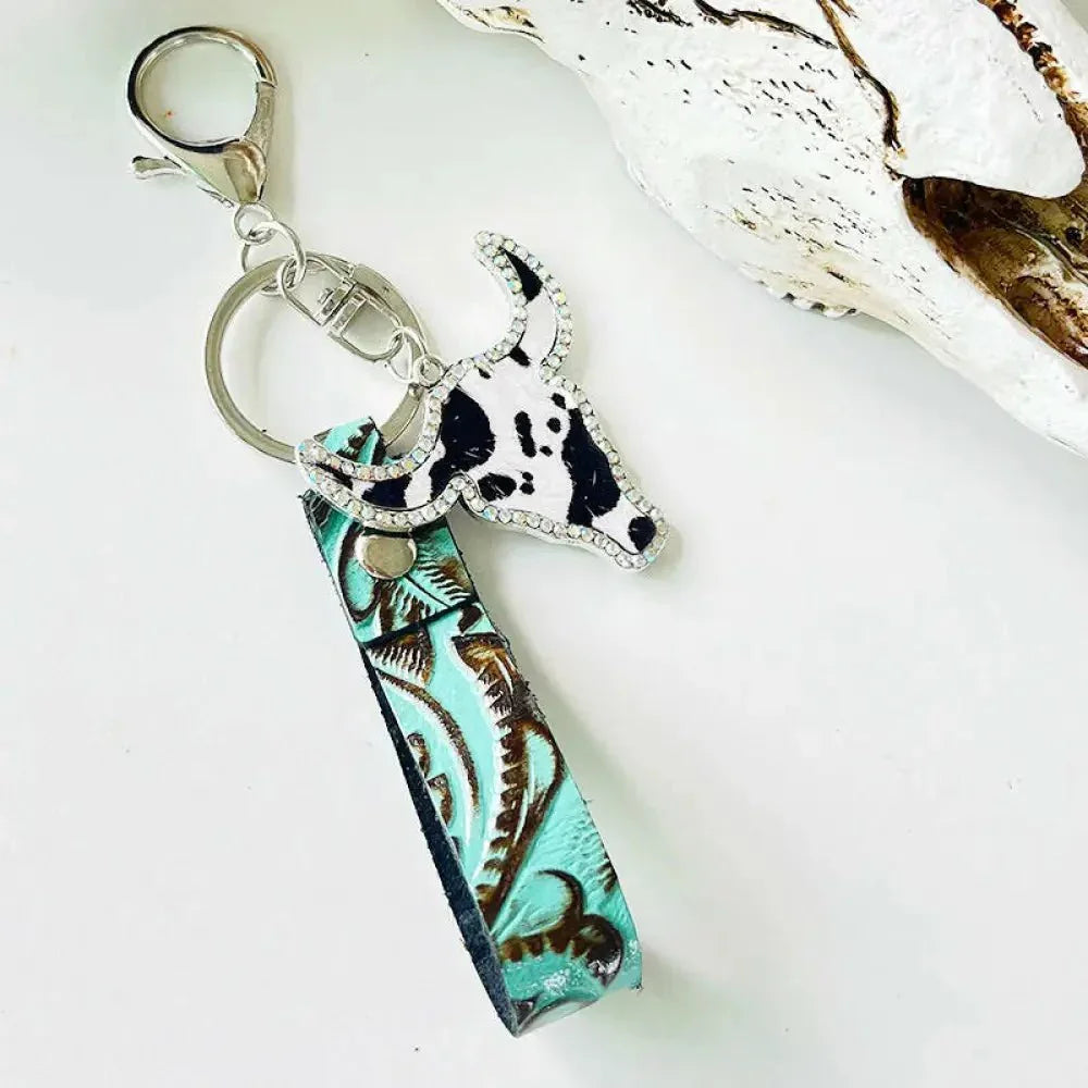 Rhinestone Bull Keychain - Update AvenueTrendsi101300788834294101300788834294Rhinestone Bull KeychainStyle A