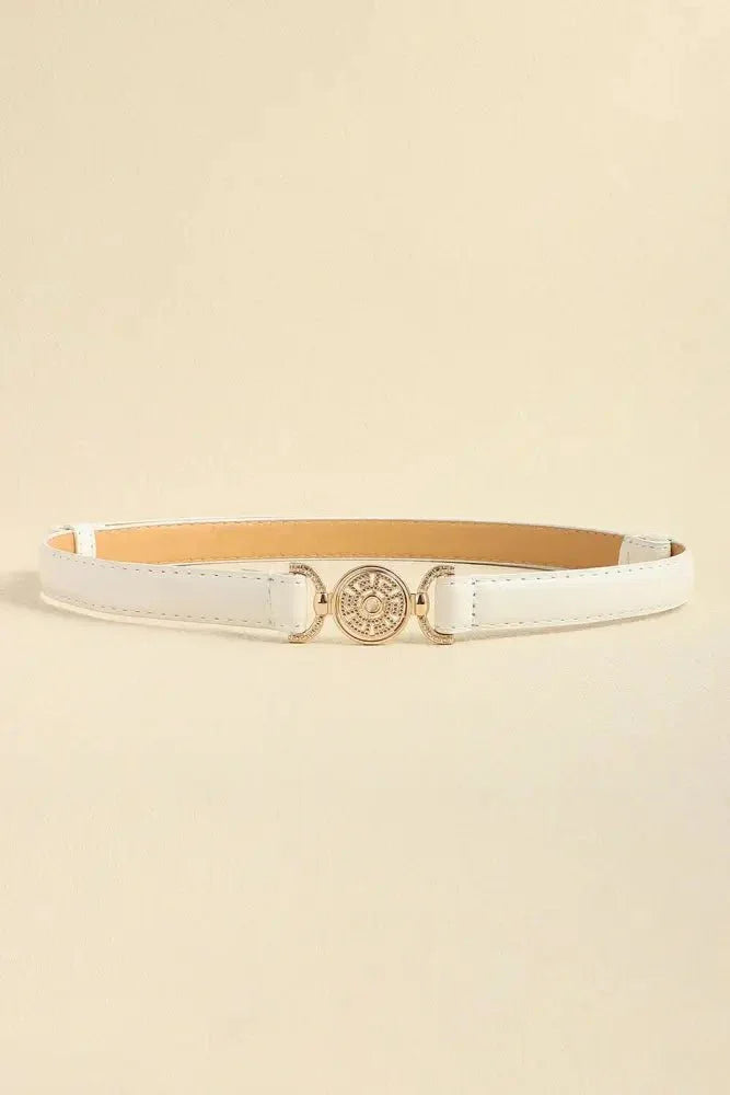 Rhinestone Decor PU Leather Belt - Update AvenueTrendsi101300137618012101300137618012Rhinestone Decor PU Leather BeltWhite