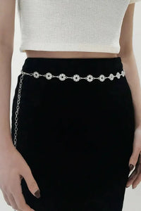 Rhinestone Decor Zinc Alloy Belt - Update AvenueTrendsi101300062317241101300062317241Rhinestone Decor Zinc Alloy BeltGold