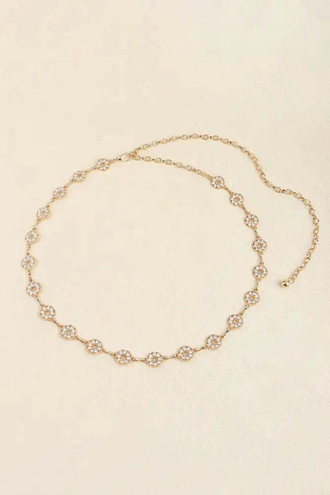 Rhinestone Decor Zinc Alloy Belt - Update AvenueTrendsi101300062317241101300062317241Rhinestone Decor Zinc Alloy BeltGold