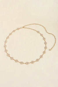 Rhinestone Decor Zinc Alloy Belt - Update AvenueTrendsi101300062317241101300062317241Rhinestone Decor Zinc Alloy BeltGold