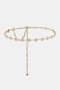Rhinestone Decor Zinc Alloy Belt - Update AvenueTrendsi101300062317241101300062317241Rhinestone Decor Zinc Alloy BeltGold