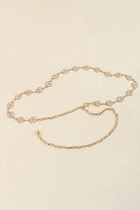 Rhinestone Decor Zinc Alloy Belt - Update AvenueTrendsi101300062317241101300062317241Rhinestone Decor Zinc Alloy BeltGold