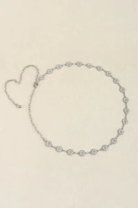 Rhinestone Decor Zinc Alloy Belt - Update AvenueTrendsi101300062318312101300062318312Rhinestone Decor Zinc Alloy BeltSilver