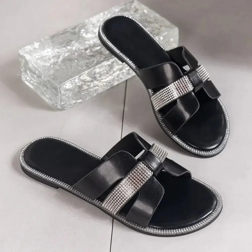 Rhinestone Open Toe Flat Sandals - Update AvenueVacation StyleTrendsi100600154499505100600154499505d6d2f7f4 - 72ae - 4c76 - 951f - 8cb0a524f555 - MaxBlack