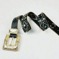 Rhinestone PU Leather Belt - Update AvenueTrendsi100500498376795100500498376795Rhinestone PU Leather BeltBlack