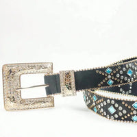 Rhinestone PU Leather Belt - Update AvenueTrendsi100500498376795100500498376795Rhinestone PU Leather BeltBlack