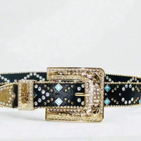 Rhinestone PU Leather Belt - Update AvenueTrendsi100500498376795100500498376795Rhinestone PU Leather BeltBlack