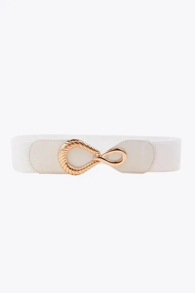Ribbed Alloy Buckle Elastic Belt - Update AvenueTrendsi100100445630787100100445630787Ribbed Alloy Buckle Elastic BeltCaramel