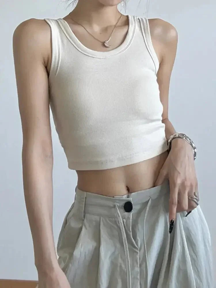 Ribbed Crop Tank Top - Update AvenueTrendsi100100187292001100100187292001a3f717eea0604c4882131d2aba4bf782 - Max - OriginBeige