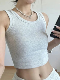Ribbed Crop Tank Top - Update AvenueTrendsi100100187294748100100187294748403bf393 - ab07 - 4d5e - 9f9a - c7ddafca33df - Max - OriginBeige Gray
