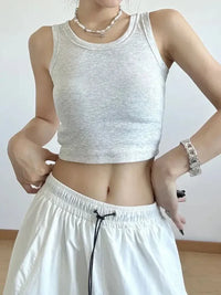 Ribbed Crop Tank Top - Update AvenueTrendsi100100187294748100100187294748974fc476 - 5d82 - 4d98 - 8b1c - 13923356d99d - Max - OriginBeige Gray