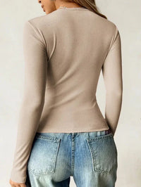 Ribbed Knit Long Sleeve T-Shirt - Update AvenueT-ShirtsTrendsi100100945145363100100945145363b022f667 - 0b17 - 4b47 - 92d4 - 0a24c9ea57a7 - Max - OriginTan