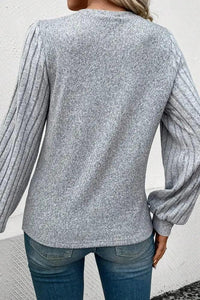 Ribbed Round Neck Long Sleeve Knit Top - Update AvenueTrendsi100101768468476100101768468476f20a3ccae8db4c25857628e8cf6c09b0 - MaxDark Gray