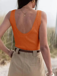 Ribbed Scoop Neck Tank Top - Update AvenueTrendsi10010073899045610010073899045670941d2def324b00ae7f8957a0bef8d3 - Max - OriginOrange