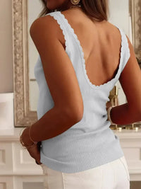 Ribbed Scoop Neck Tank Top - Update AvenueTrendsi100100738993372100100738993372fb72c94e21d64224bb0c9e6a03608e41 - Max - OriginLight Gray