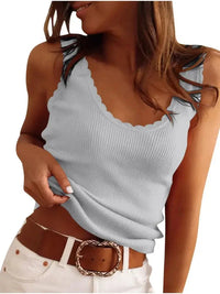 Ribbed Scoop Neck Tank Top - Update AvenueTrendsi100100738993372100100738993372447159890a0a4a7d9f9dd95b3ca4a04e - Max - OriginLight Gray