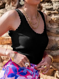 Ribbed Scoop Neck Tank Top - Update AvenueTrendsi100100738996671100100738996671d1a4558951ab4cca8d96731a1615e10b - Max - OriginBlack