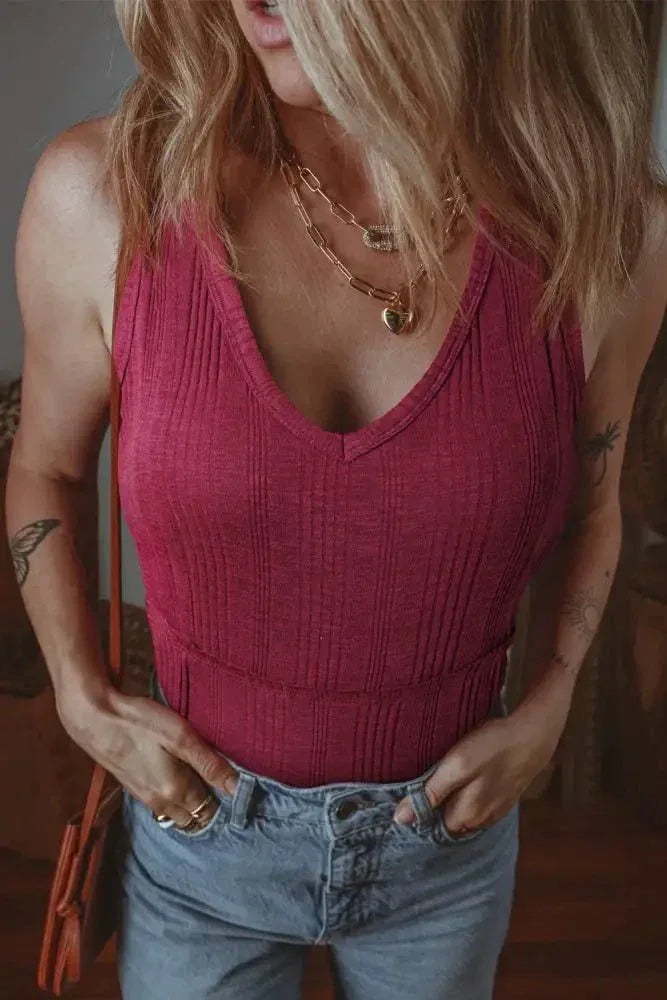 Ribbed Textured Exposed Stitching Knit Tank Top - Update AvenueTrendsi10010094606276910010094606276948c73f91 - 3d92 - 4391 - 85c7 - 65f42d56ec87 - Max - OriginCerise