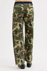 RISEN Camouflage Wide Leg Jeans