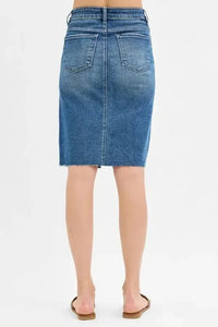 RISEN Full Size High Rise Front Slit Pencil Skirts Plus Size - Update AvenueDenim Dresses & SkirtsTrendsi100100974861886100100974861886f500bc92e2724300b290d8f776362838 - Max - OriginMEDIUM
