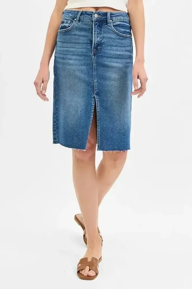 RISEN Full Size High Rise Front Slit Pencil Skirts Plus Size - Update AvenueDenim Dresses & SkirtsTrendsi100100974861886100100974861886733670dff0704b559ceff1f506cbb2c2 - Max - OriginMEDIUM