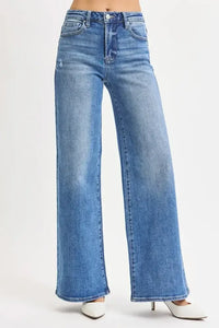 RISEN Full Size High Rise Wide Leg Jeans Plus Size