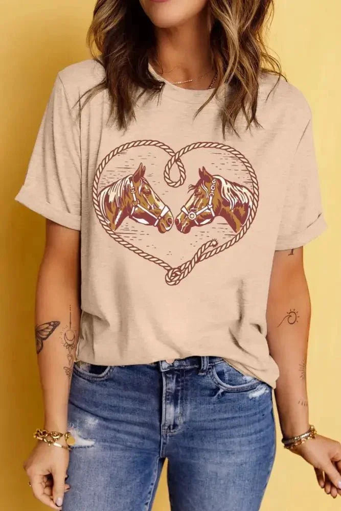Rodeo Horse Graphic Western Cowgirl T Shirt - Update AvenueT-ShirtsTrendsi100100044944064100100044944064ffef4a39 - b23e - 4b29 - b643 - 77300edebae9 - Max - OriginKhaki