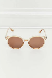 Round Full Rim Polycarbonate Frame Sunglasses