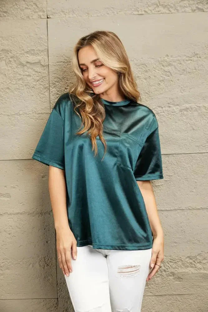 Round Neck Dropped Shoulder Top - Update AvenueT-ShirtsTrendsi100100579448452100100579448452ff3e6524e6694d63a58ee8db37462697 - MaxBlack Forest
