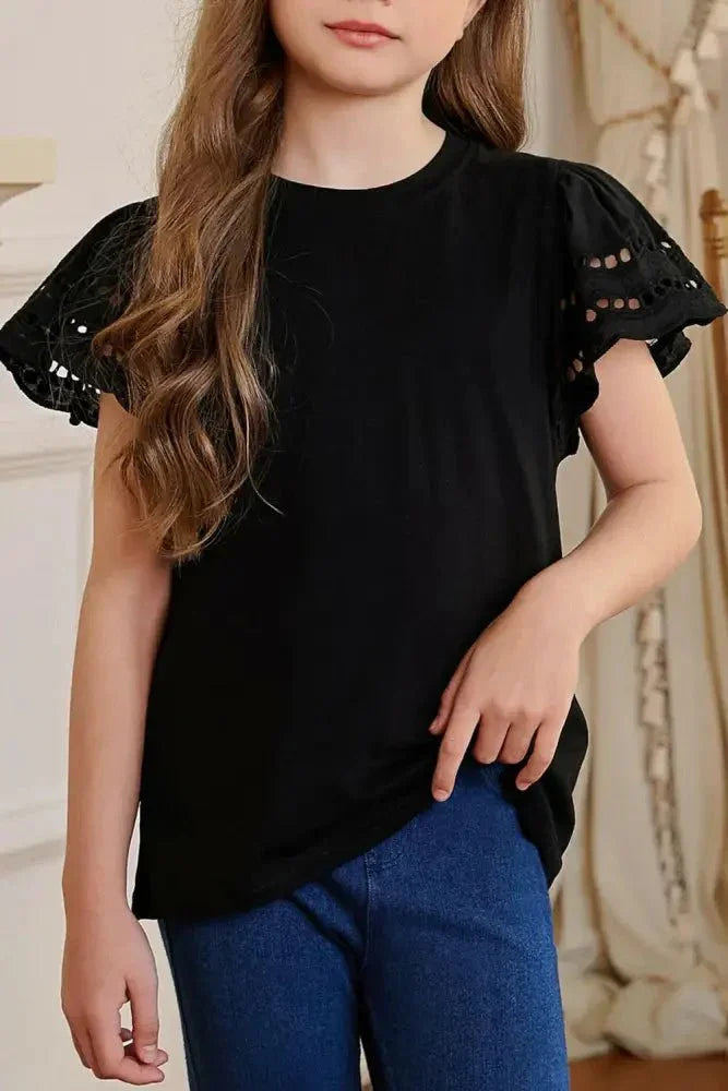 Round Neck Flutter Sleeve T-Shirt - Update AvenueKidsTrendsi10090079845741310090079845741386ce321f97de490dbabaaddd48cae5c0 - MaxBlack