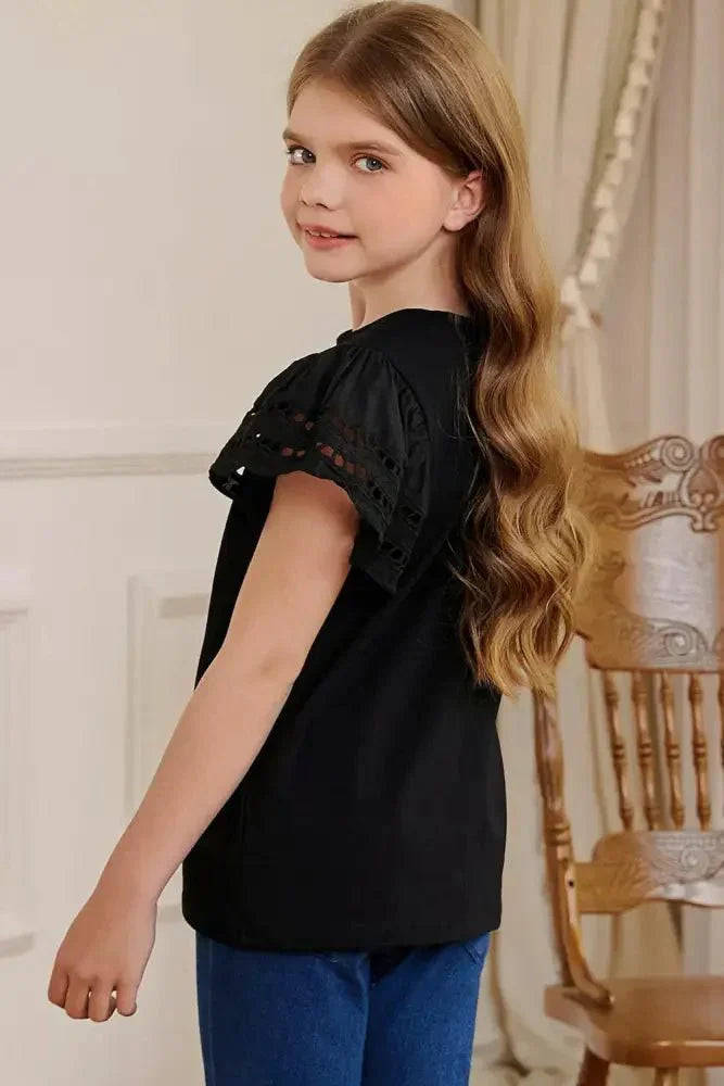 Round Neck Flutter Sleeve T-Shirt - Update AvenueKidsTrendsi1009007984574131009007984574132cb4ecb7803144cb8bea9996dd724162 - MaxBlack