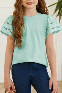 Round Neck Flutter Sleeve T-Shirt - Update AvenueKidsTrendsi10090079845813010090079845813031faae502d744cfc89e82e397d270fa5 - MaxGum Leaf