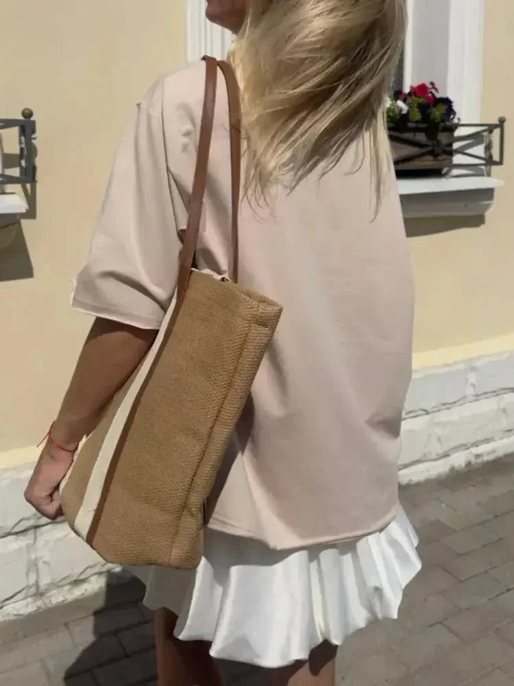 Round Neck Half Sleeve Oversized T-Shirt - Update AvenueT-ShirtsTrendsi10010030615131910010030615131912a35746 - ef0b - 44a2 - b92a - 0364d919702c - Max - OriginKhaki