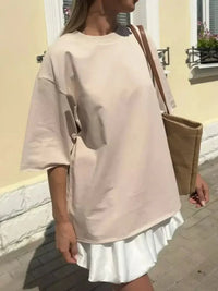 Round Neck Half Sleeve Oversized T-Shirt - Update AvenueT-ShirtsTrendsi1001003061513191001003061513197e8be346 - d1d9 - 4dfd - bb63 - e5aaa1e91a61 - Max - OriginKhaki