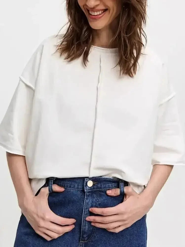 Round Neck Half Sleeve T-Shirt - Update AvenueT-ShirtsTrendsi100100626231327100100626231327076fd191 - fe2f - 4d6b - 9c76 - 9630b11a8919 - Max - OriginWhite