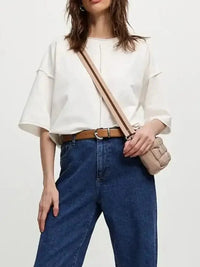 Round Neck Half Sleeve T-Shirt - Update AvenueT-ShirtsTrendsi100100626231327100100626231327dc238ce1 - b455 - 4cdf - a538 - 151785a16668 - Max - OriginWhite