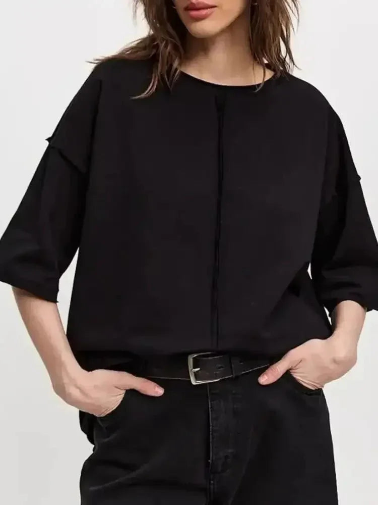 Round Neck Half Sleeve T-Shirt - Update AvenueT-ShirtsTrendsi1001006262358851001006262358851d89f2f4 - 5dd1 - 44b9 - 982d - 35b1abb60860 - Max - OriginBlack