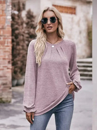 Round Neck Long Sleeve Casual T-Shirt - Update AvenueT-ShirtsTrendsi10010034441298110010034441298111a3ef89 - 1f4c - 40ba - 9ff3 - 1f241ac59309 - Max - OriginPink Purple