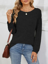 Round Neck Long Sleeve T-Shirt - Update AvenueT-ShirtsTrendsi100100578600475100100578600475efe2f8b1 - e1f2 - 48bc - bbae - 1ce72451e4b1 - Max - OriginBlack