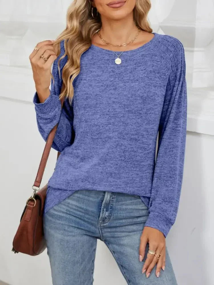 Round Neck Long Sleeve T-Shirt - Update AvenueT-ShirtsTrendsi100100578601153100100578601153a2d3fadf - 9c23 - 4459 - 9d12 - 433080bd59e0 - Max - OriginBlue