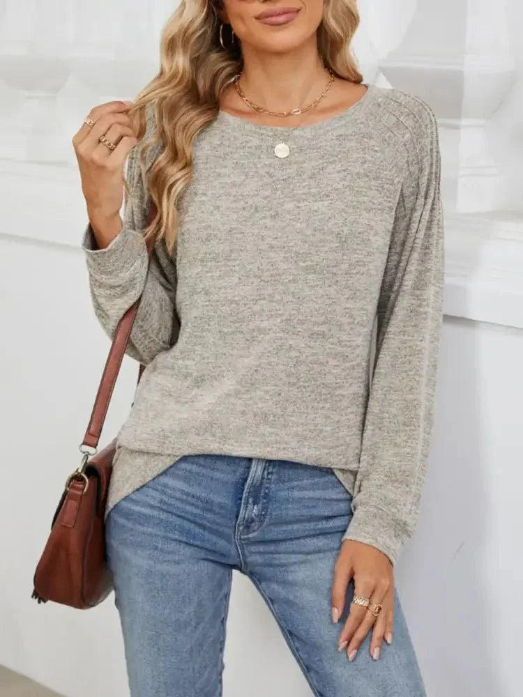 Round Neck Long Sleeve T-Shirt - Update AvenueT-ShirtsTrendsi100100578603695100100578603695522ce12a - 8bef - 44ac - 8918 - d624b80e269f - Max - OriginKhaki