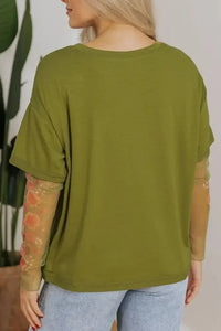 Round Neck Mesh Long Sleeve T-Shirt - Update AvenueT-ShirtsTrendsi1001006314118451001006314118453fd35305 - 4792 - 4cd4 - 99b1 - effec43acd97 - Max - OriginMatcha Green