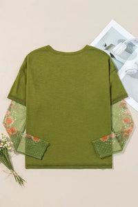 Round Neck Mesh Long Sleeve T-Shirt - Update AvenueT-ShirtsTrendsi1001006314118451001006314118457f87eba2 - 1581 - 4d3d - 87b0 - 94eda3b2bff2 - Max - OriginMatcha Green