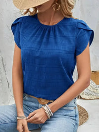 Round Neck Petal Sleeve Top - Update AvenueT-ShirtsTrendsi100100086971166100100086971166bd9a2f0f - 5199 - 4c0a - 9565 - a48b7126ad6c - Max - OriginRoyal Blue