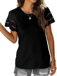Round Neck Short Sleeve Casual T-Shirt - Update AvenueT-ShirtsTrendsi100100265663824100100265663824a4644f20929e492c95c568c10c1c9b8f - Max - OriginBlack
