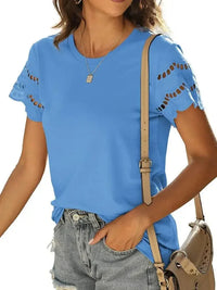 Round Neck Short Sleeve Casual T-Shirt - Update AvenueT-ShirtsTrendsi10010026566867010010026566867035aa7bc2f3744b6f8a8a35f62e9056e5 - Max - OriginBlue