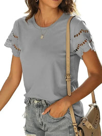 Round Neck Short Sleeve Casual T-Shirt - Update AvenueT-ShirtsTrendsi100100265669407100100265669407c0717bbd84624f1685abb56708adfcd2 - Max - OriginGrey