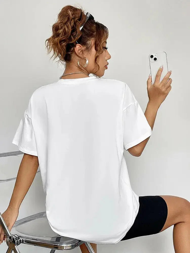 Round Neck Short Sleeve Ghost Graphic T-Shirt - Update AvenueHalloweenTrendsi10010180574120610010180574120620748b555c5d47ae8edb6d9c19612291 - MaxWhite