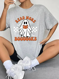 Round Neck Short Sleeve Ghost Graphic T-Shirt - Update AvenueHalloweenTrendsi1001019970492201001019970492201b98efa656364592a5319c21ef1cf7ed - MaxCloudy Blue